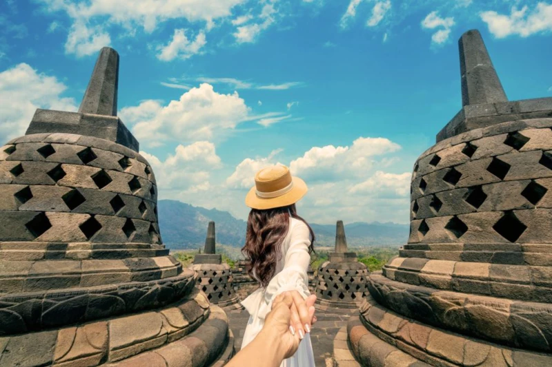 Explore the Borobudur Temple, a magnificent Waterfall, and the Kalibiru National Park