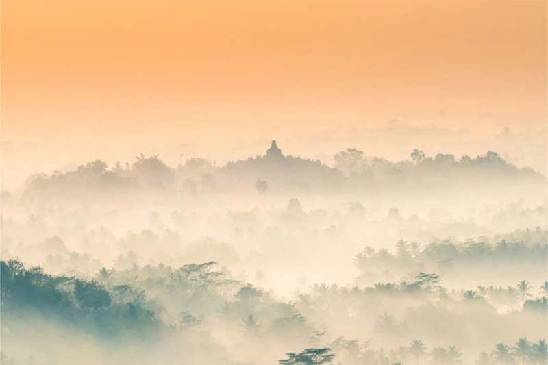 Yogyakarta: Catching the magnificent Sunrise at Borobudur from Setumbu Hill